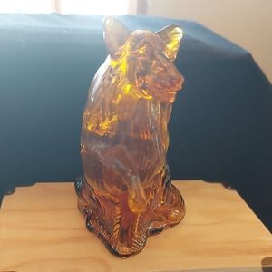 Vintage Avon faithful Laddie Collie dog cologne decanter.